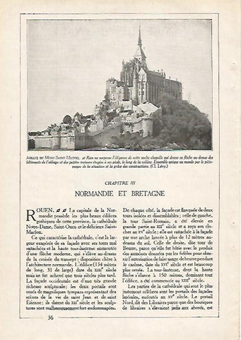 LAMINA 3779: ABADIA DE MONT SAINT MICHEL
