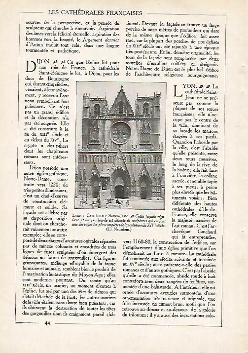 LAMINA 3783: CATEDRAL DE SAINT JEAN DE LYON