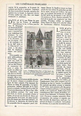 LAMINA 3783: CATEDRAL DE SAINT JEAN DE LYON