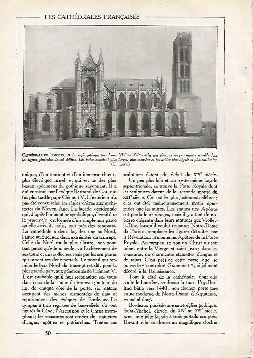LAMINA 3786: CATEDAL DE LIMOGES