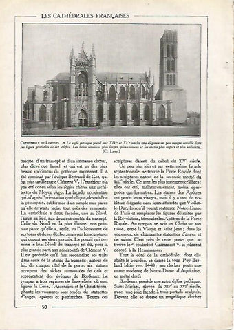 LAMINA 3786: CATEDAL DE LIMOGES