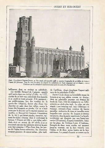 LAMINA 3788: CATEDRAL DE SAINT CECILE DE ALBI