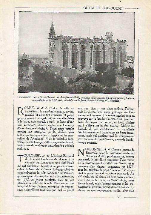 LAMINA 3789: IGLESIA DE SAINT NAZAIRE DE CARCASSONNE