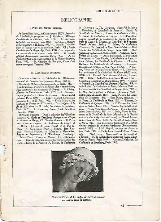 LAMINA 3793: EL ANGEL DE REIMS Y BIBLIOGRAFIA