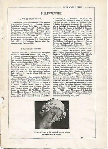 LAMINA 3793: EL ANGEL DE REIMS Y BIBLIOGRAFIA