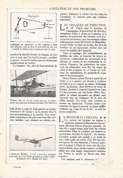 LAMINA 3810: FARMAN EN UN AVION BIPLANO