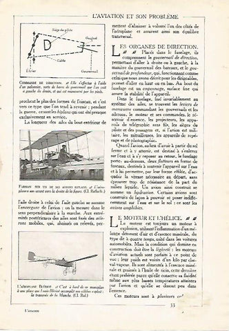 LAMINA 3810: FARMAN EN UN AVION BIPLANO