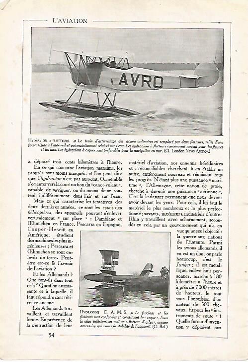LAMINA 3820: HIDROAVION 