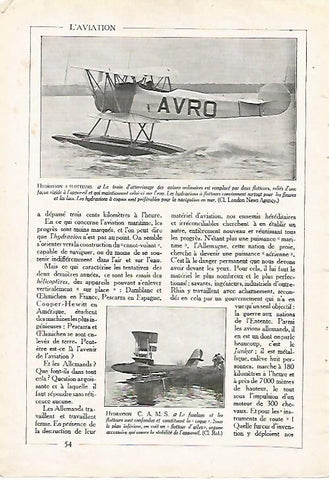 LAMINA 3820: HIDROAVION 