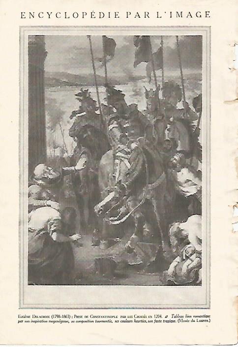 LAMINA 3858: CONQUISTA DE CONSTANTINOPLA POR DELACROIX