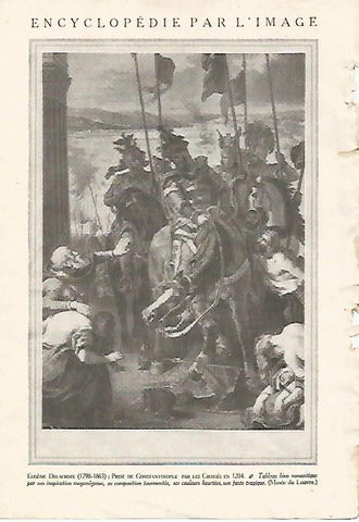LAMINA 3858: CONQUISTA DE CONSTANTINOPLA POR DELACROIX