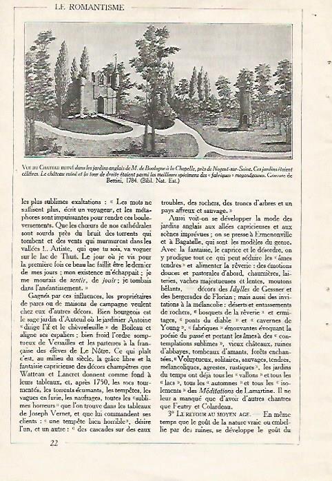 LAMINA 3868: CASTILLO DE LOS JARRDINES DE BOULOGNE