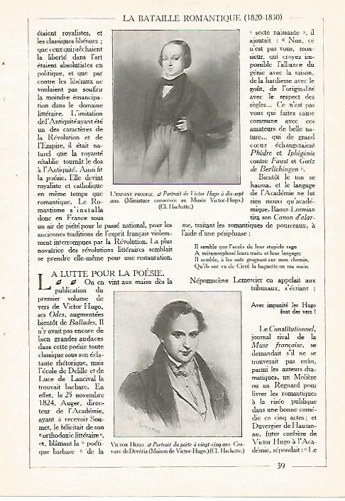 LAMINA 3877: VICTOR HUGO
