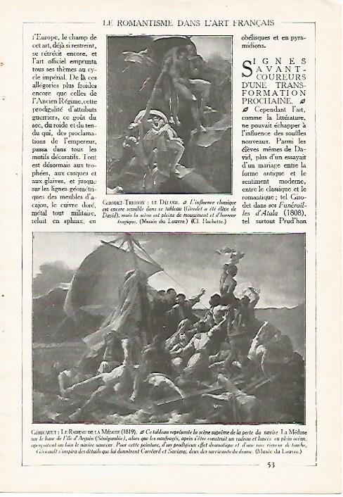 LAMINA 3884: GIRODET TRIOSON: LA INUNDACION
