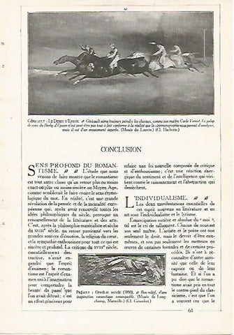 LAMINA 3888: GERICAULT: EL TORNEO DE EPSOM