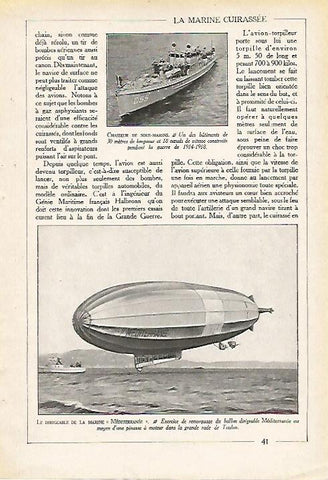 LAMINA 3910: DIRIGIBLE MEDITERRANEE DE LA MARINA FRANCESA