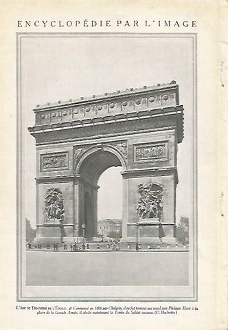 LAMINA 3922: PARIS. ARCO DEL TRIUNFO
