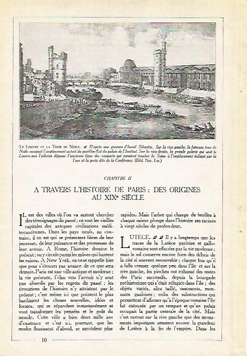 LAMINA 3925: PARIS. EL LOUVRE Y LA TORRE DE NESLE