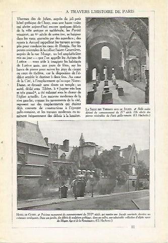 LAMINA 3926: PARIS. TERMAS DE JULIANO Y HOTEL DE CLUNY