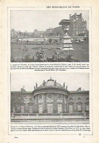 LAMINA 3937: PARIS. JARDIN DE LAS TULERIAS