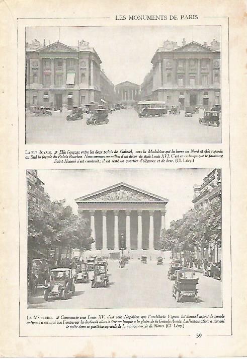 LAMINA 3940: PARIS. LA RUE ROYALE