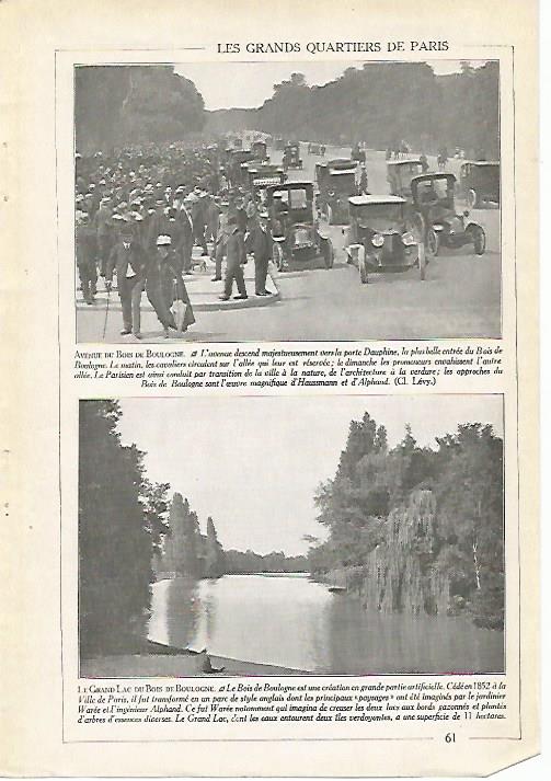 LAMINA 3951: PARIS. AVENIDA DE BOIS DE BOULOGNE