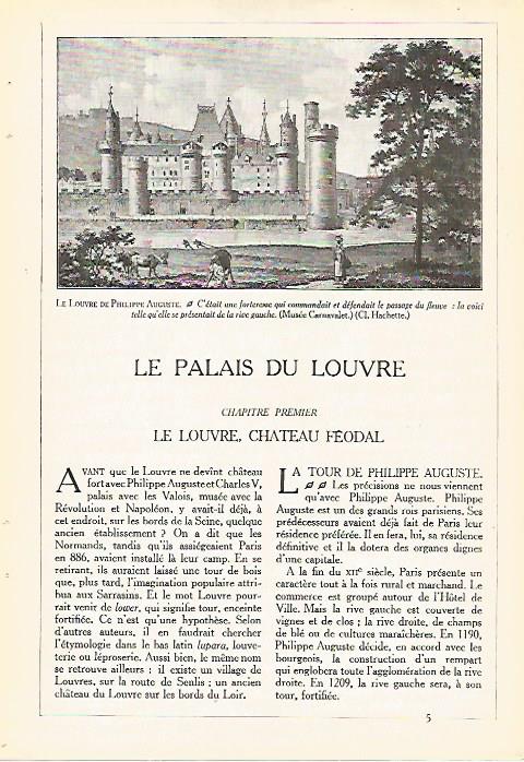 LAMINA 3955: EL LOUVRE DE PHILIPPE AUGUSTE