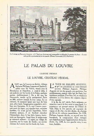 LAMINA 3955: EL LOUVRE DE PHILIPPE AUGUSTE