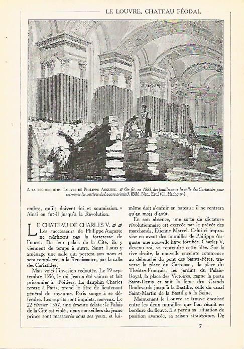 LAMINA 3956: LAS EXCAVACIONES DE AUGUSTE EN EL LOUVRE