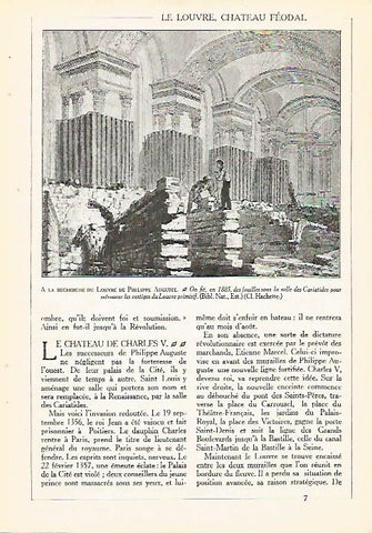 LAMINA 3956: LAS EXCAVACIONES DE AUGUSTE EN EL LOUVRE