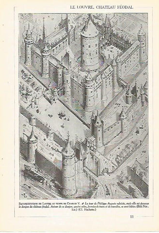LAMINA 3958: RECONSTRUCCION DEL LOUVRE EN EPOCA DE CARLOS V