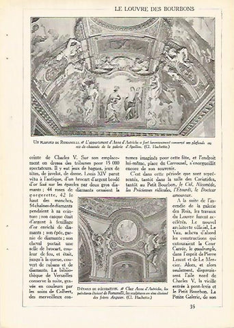 LAMINA 3970: LOUVRE. TECHO PINTADO POR ROMANELLI