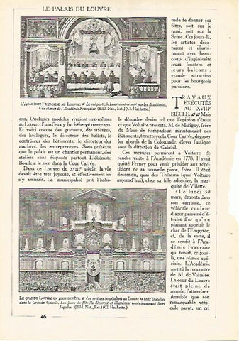 LAMINA 3975: LA ACADEMIA FRANCESA EN EL LOUVRE