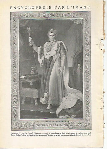 LAMINA 3985: NAPOLEON I POR GERARD