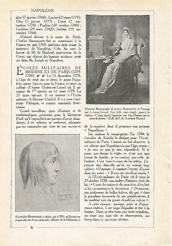 LAMINA 3987: NAPOLEON BONAPARTE A LOS 16 AÑOS Y LAETITIA RAMOLINO