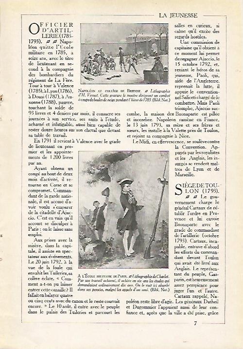 LAMINA 3988: NAPOLEON EN EL COLEGIO DE BRIENNE