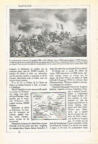 LAMINA 3990: BATALLA DEL PUENTE DE ARCOLE POR BELLANGE