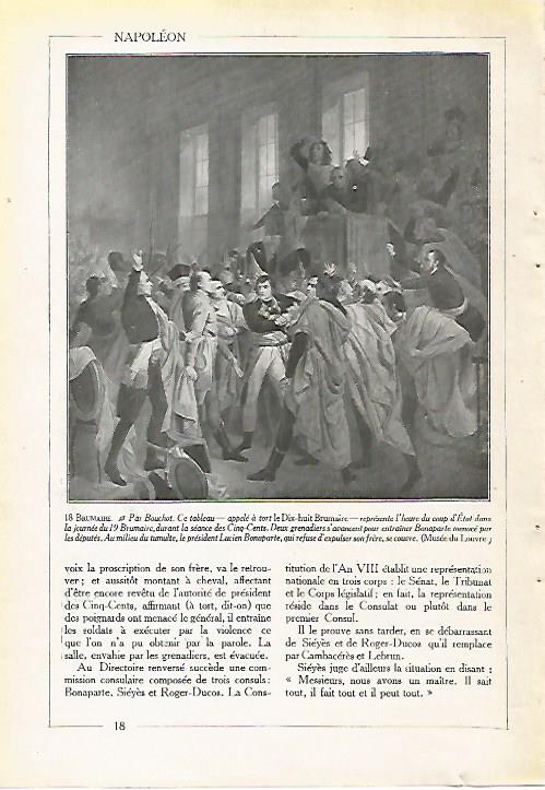 LAMINA 3993: BOUCHOT: 18 BRUMAIRE