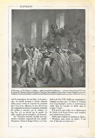 LAMINA 3993: BOUCHOT: 18 BRUMAIRE