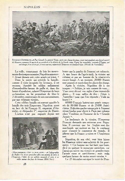 LAMINA 3998: BATALLA DE AUSTERLITZ POR GERARD