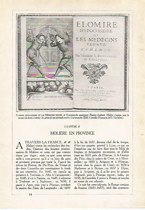 LAMINA 4023: ELOMIRE HYPOCONDRE DE MOLIERE