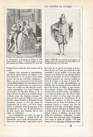 LAMINA 4034: EL MISANTROPO DE MOLIERE