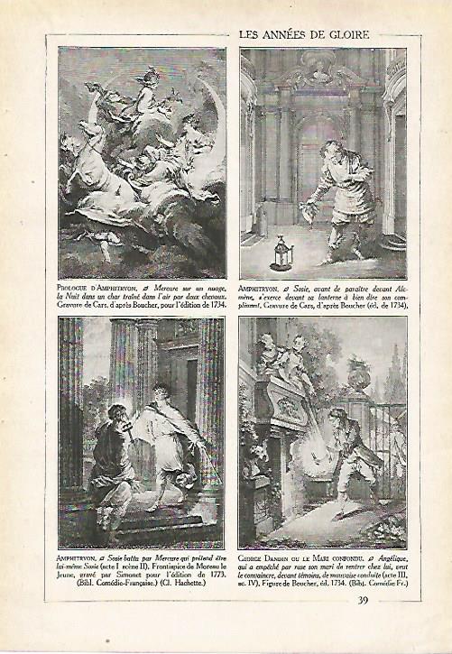 LAMINA 4036: ESCENAS DE AMPHITRYON DE MOLIERE