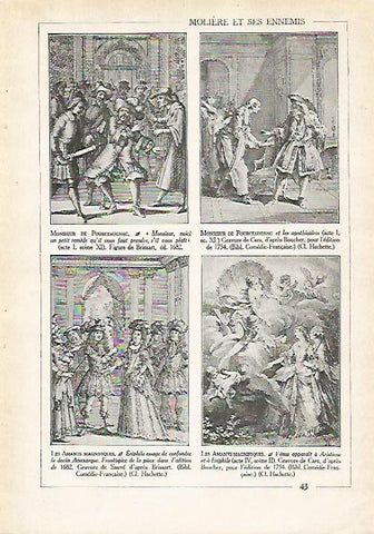 LAMINA 4038: MONSIEUR DE POURCEAUGNAC DE MOLIERE