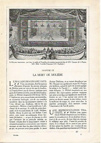 LAMINA 4041: LE MALADE IMAGINAIRE DE MOLIERE