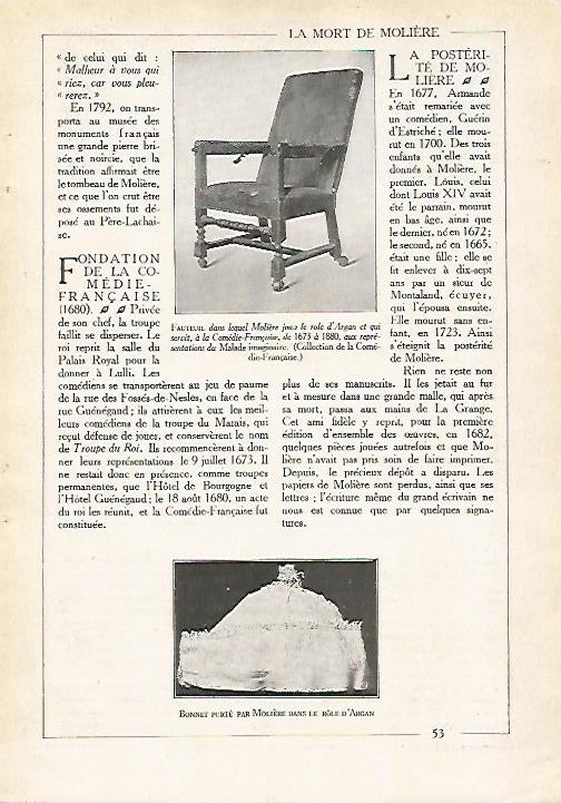 LAMINA 4043: SILLON DE MOLIERE