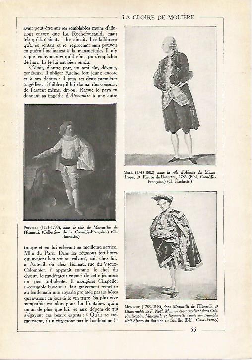 LAMINA 4044: ACTORES INTERPRETANDO A PERSONAJES DE MOLIERE