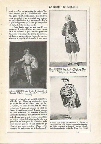 LAMINA 4044: ACTORES INTERPRETANDO A PERSONAJES DE MOLIERE