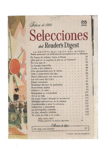 Selecciones del Readers Digest numero 303