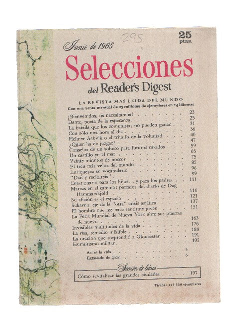 Selecciones del Readers Digest numero 295
